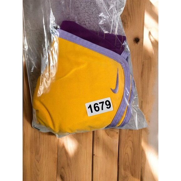 Nike Womens 3.5 Inch Fly Knit Training Shorts Orange Purple 613595 807 size S - Picture 13 of 13